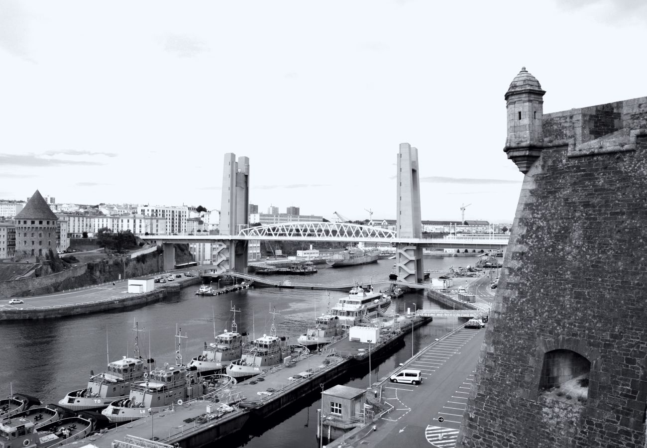 Appartement à Brest - Balcon et vue mer: joli appartement 2 pers*Ty Mor*