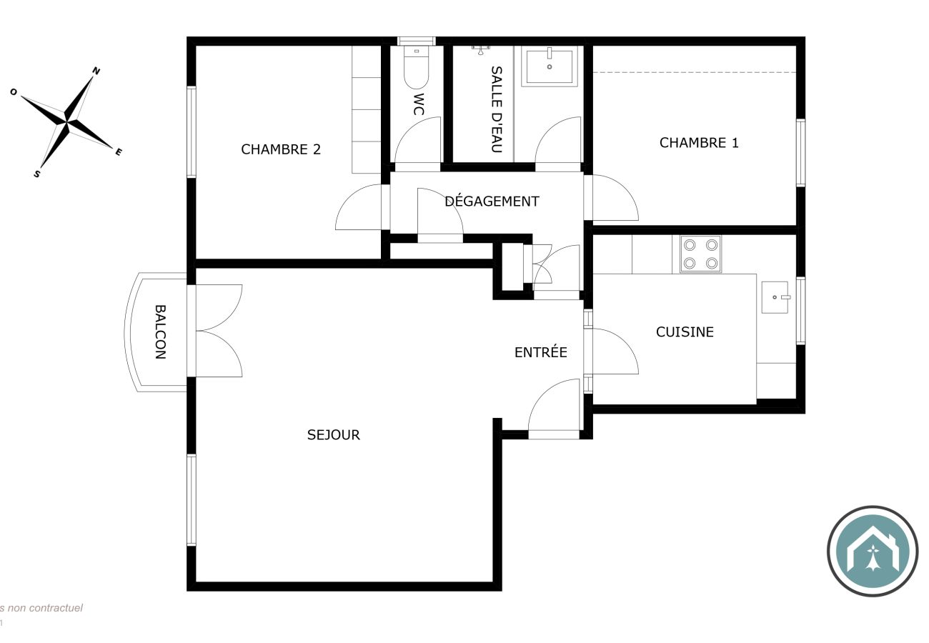 Appartement à Brest - Le Kastell Vue château pour cet élégant T3
